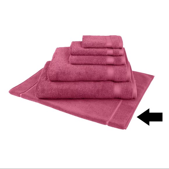 new DRY ROSE Nestwell™ Solid 100% Cotton 22x34" Bath Tub Mat / Foot Towel - Picture 3 of 6